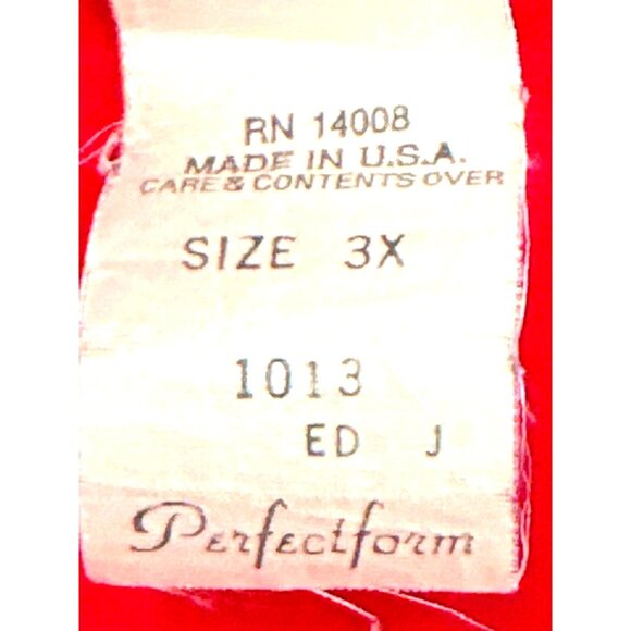 CCC Perfectform Sheer Lightweight Red Dressy Tank Top Size 3X Made In USA - Picture 6 of 7